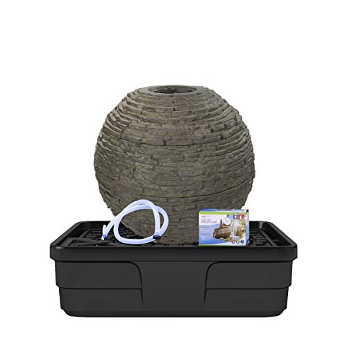 Aquascape Lightweight Sphere Water Fountain with 45 Basin  Gray
