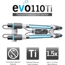 Evolution Aqua EVOUV EVO110 Ti Titanium UVC Pond Clarifier