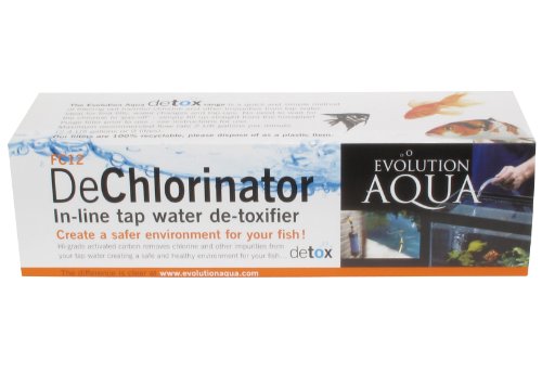 Evolution Aqua EVFC12 12 in. Dechlorinator Carbon in Line Filter for Water Purifier