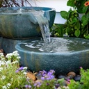 Aquascape 19 Inch / 21 Inch Dia (49/52 Cm) Spillway Bowl and Basin Kit Outdoor Fountain  Patina