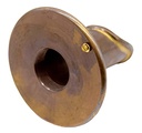 Vianti Falls Brass 2" Antique Scupper with round wall plate