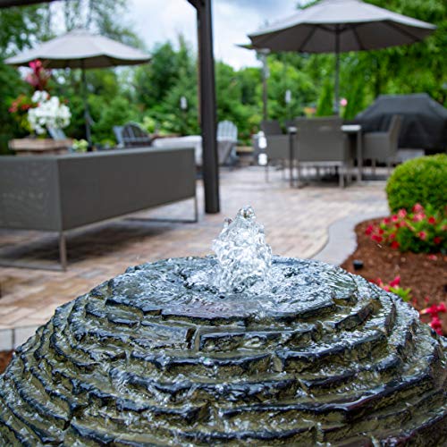 Aquascape Lightweight Sphere Water Fountain with 45 Basin  Gray