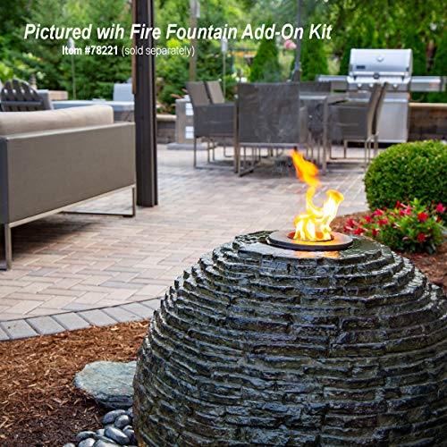 Aquascape Lightweight Sphere Water Fountain with 45 Basin  Gray