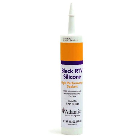 BLACK RTV SILICONE - 10.3 OZ