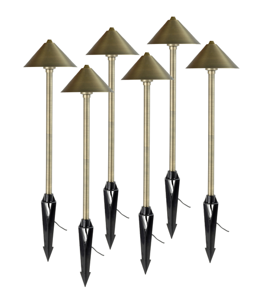 DOME TOP PATH AND AREA LANDSCAPE LIGHT - 6-PACK