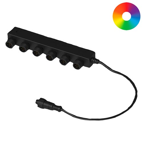 COLOR-CHANGING LIGHT SPLITTER 6-WAY