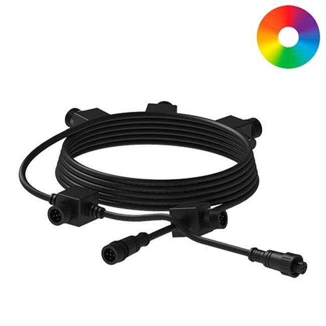 COLOR-CHANGING LIGHT EXTENSION CABLE 5-OUTLETS - 25' (7.62 M)