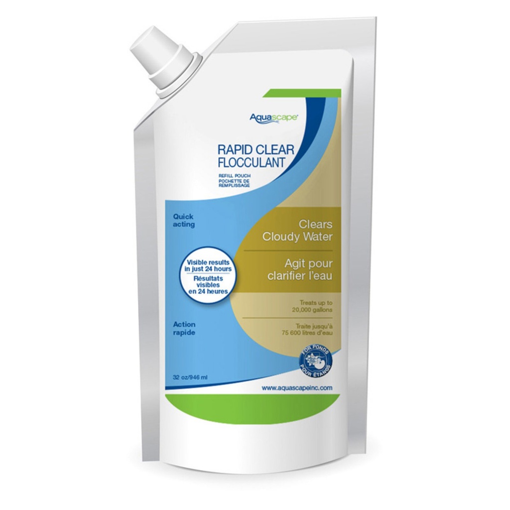 RAPID CLEAR FLOCCULANT - REFILL POUCH 32 OZ / 946 ML