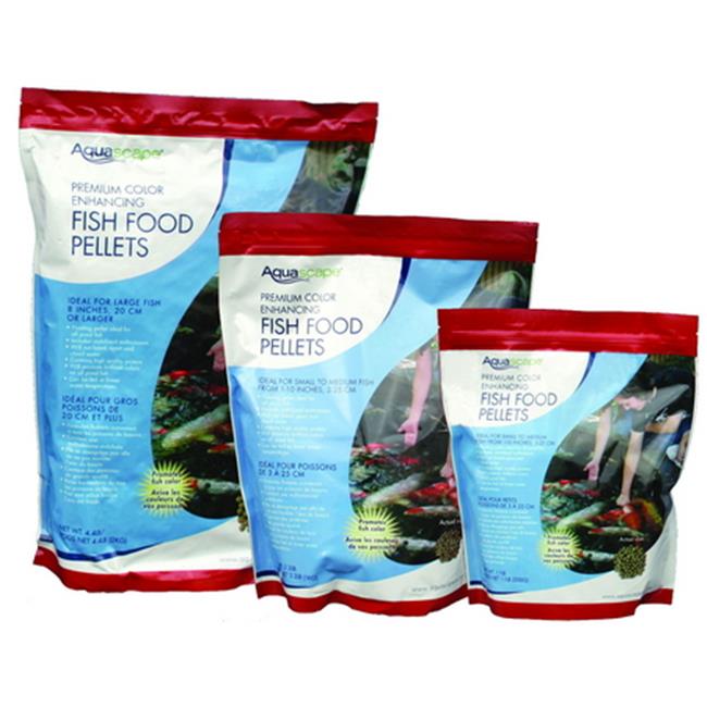 PREMIUM COLOR ENHANCING FISH FOOD-LARGE PELLETS - 44 LB / 20 KG