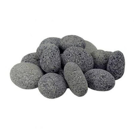 MIXED TUMBLED LAVA STONE - 50 LB / 22.7 KG