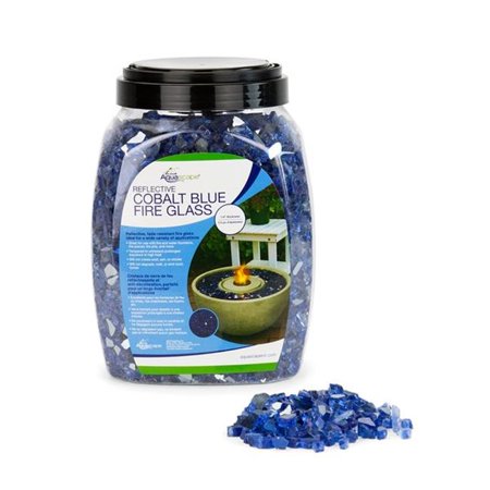1/4" REFLECTIVE COBALT BLUE FIRE GLASS - 10 LB / 4.5 KG