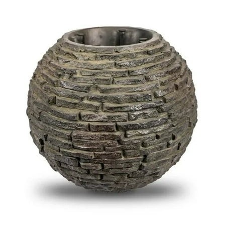 STACKED SLATE SPHERE - 18" DIA (46 CM)