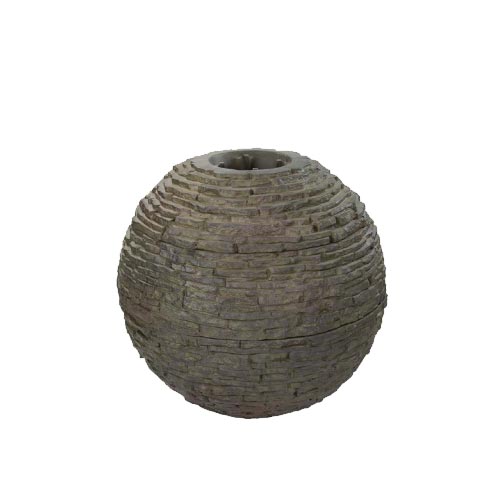STACKED SLATE SPHERE - 32" DIA (81 CM)
