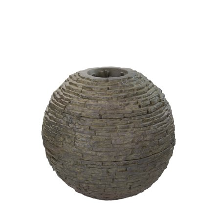 STACKED SLATE SPHERE - 40" DIA (102 CM)