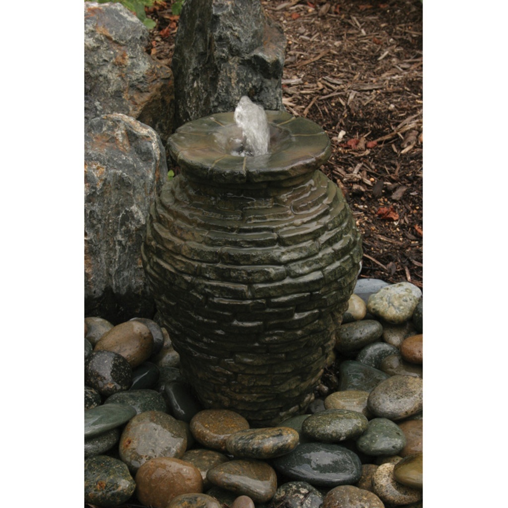 STACKED SLATE URN - 13" H (34 CM)