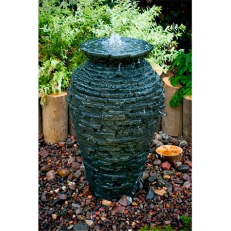 STACKED SLATE URN - 33.5" H (85 CM)