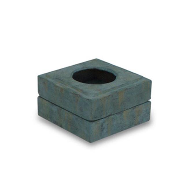 SPILLWAY BOWL STAND - PATINA - 4" H (10 CM) - 2-PACK