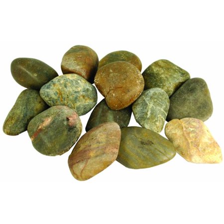 DECORATIVE RIVER PEBBLES - MIXED 22 LB / 10 KG BAG