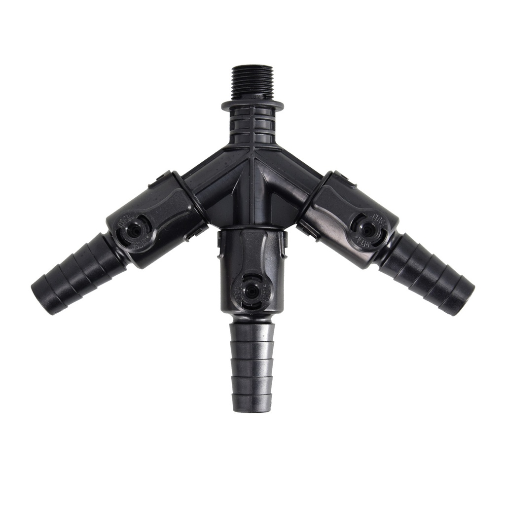 VALVE 3-WAY 1/2" MPT X 3/4" BARB