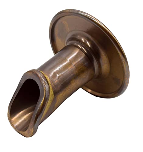 [BWS2F] Vianti Falls Brass 2" Antique Scupper with round wall plate
