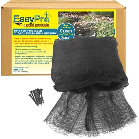[NR101F] 3/8" Fine Mesh / 10' X 100' Premium Pond Cover Netting