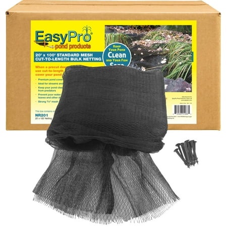 [NR201] 3/4" / 20' X 100' Boxed Premium Pond Cover Netting