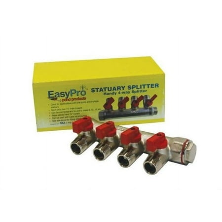 [SS4] 3/4" Statuary splitter 4-way, 1/2"mpt outlets