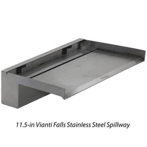 [SSS611] Vianti Falls Spillway, 11.5" wide, 6" lip, single 1" fpt inlet, 600gph recommended