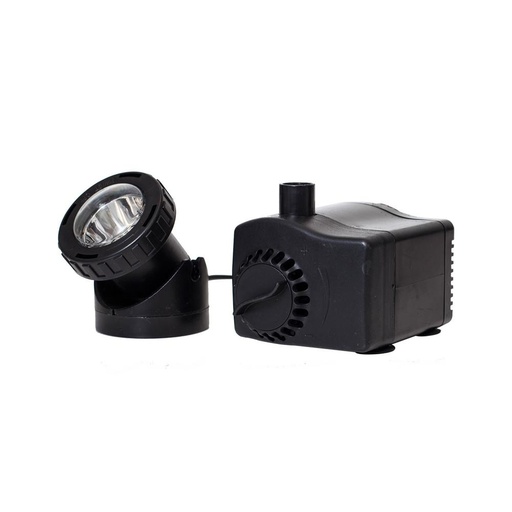 [52768] FOUNTAIN PUMP W/ LIGHT & LOW WATER AUTO SHUT-OFF FEATURE 170 GPH