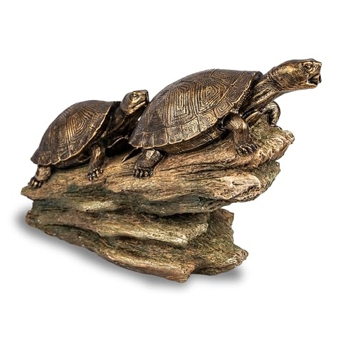 [78372] DOUBLE TURTLE ON LOG SPITTER