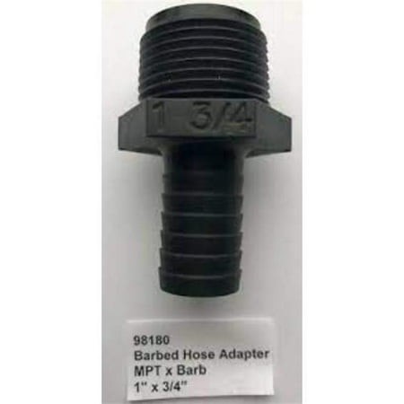 [98180] MALE ADAPTER 1" MPT X 3/4" BARB