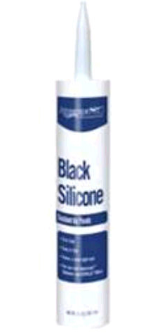 [29186] SILICONE SEALANT TUBE-BLACK - 10.1 OZ / 316 ML