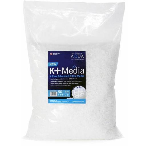 [KPLUSMEDIA50L] Evolution Aqua K Media 50L Floating (White)