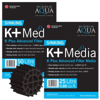 [KPLUSMEDIA25LBLACK] Evolution Aqua K Advanced Media 25L Sinking (Black)