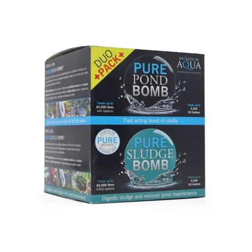 [PUREPBSLDUO] Evolution Aqua Pond Bomb & Sludge Bomb Duo Pack Water Treatment