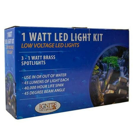 [3X1WMSKIT] (3) 1-Watt Mini Spotlight Kit