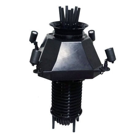 [3X9WCCFKIT200-BLK] (3) 9-Watt Color Changing Black Fountain Light Kit w/ 200' QD Cord